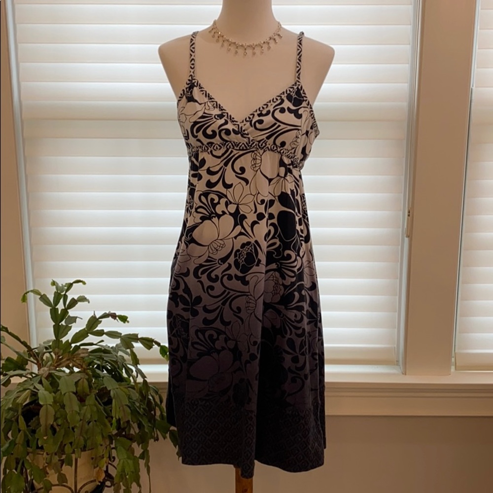Roxy black and white ombre sun dress